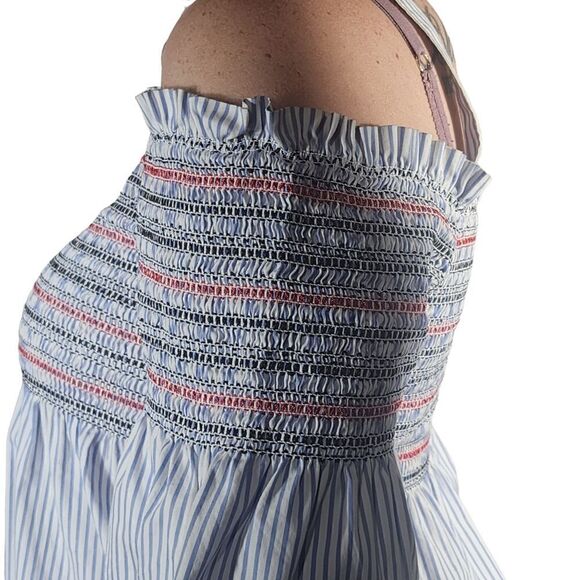 Maison Jules Women's Off The Shoulder Top Blue Size Medium - Picture 5 of 9